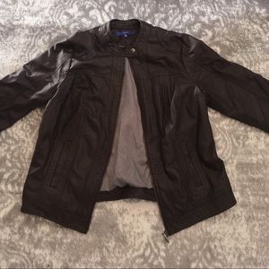 Faux leather jacket